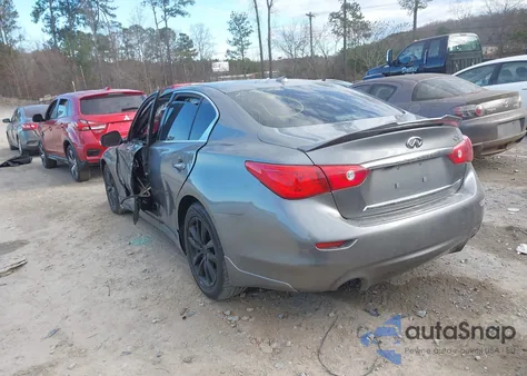 2014 Infiniti Q50 Premium из США, поврежденный, VIN JN1BV7AP1EM681691